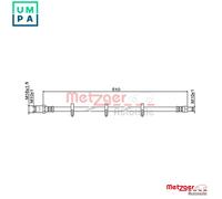 METZGER 4111486 Brake hose