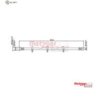 METZGER 4111486 Brake hose