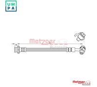 BRAKE HOSE 4111584 FOR RENAULT K9K647/646/648/649 1.5L H5F 408 1.2L 4cyl KADJAR