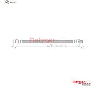 BRAKE HOSE 4111587 FOR RENAULT CLIO/MIO/IV/Hatchback/Van/Sport/Tourer/SPORT 0.9L