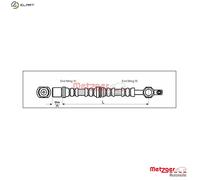 METZGER 4112213 Brake hose
