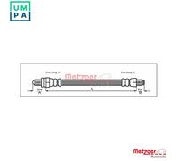 BRAKE HOSE 4112518 FOR FORD ESCORT/Mk/VII/Rural/Turnier/Clipper/NOMADE 1.4L 4cyl