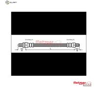 BRAKE HOSE 4112518 FOR FORD ESCORT/Mk/VII/Rural/Turnier/Clipper/NOMADE 1.4L 4cyl
