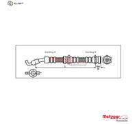 Fits METZGER 4114722 BRAKE HOSE. ⭐UK Stock⭐