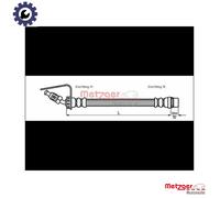 METZGER 4114761 Brake hose