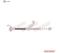 BRAKE HOSE 50.722 FOR KIA G4FA/D4FC 1.4L G4FC 1.6L D4FB 1.6L 4cyl VENGA