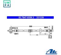 ATE 83.7847-0556.3 Brake hose