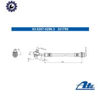ATE 83.8207-0296.3 Brake hose