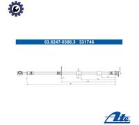 ATE 83.8247-0388.3 Brake hose