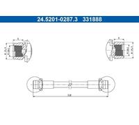 24520102873 BRAKE HOSE ATE