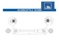 Brake Hose For Audi A1 Seat ARONA IBIZA Skoda FABIA KAMIQ 2Q0611775
