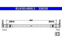 Brake Hose ATE Fits 0004281435