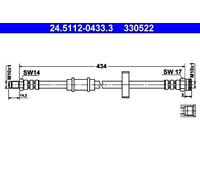 Brake Hose ATE Fits FIAT Panda Van 5985827