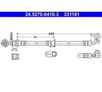 Brake Hose ATE Fits HONDA Cr-V III 01465-SWA-000