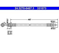 Brake Hose ATE Fits NISSAN Terrano II 46211-0F015