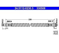 Brake Hose ATE Fits PEUGEOT 205 I II 309 480632