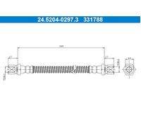 ATE 24.5204-0297.3 Brake hose