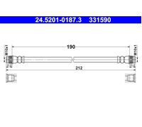 ATE 24.5201-0187.3 Brake hose