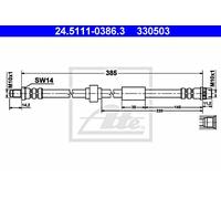 Brake Hose ATE Fits RENAULT OPEL NISSAN Safrane I II Sport Spider III A 4409164
