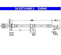 ATE 24.5273-0490.3 Brake hose