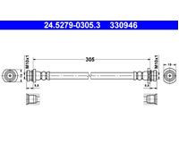 Brake Hose ATE Fits SUZUKI Splash Swift III 51580-62J00