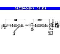 ATE 24.5286-0489.3 Brake hose