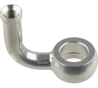 Fits TRW MV10D90A Brake hose end MV10D90A, bend 90°, Silver Brake hose end, ben