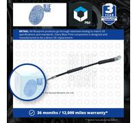 Brake Hose fits JEEP WRANGLER 2.5 Front Left 91 to 96 EPE Hydraulic Blue Print