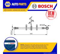Brake Hose fits MERCEDES ML430 W163 4.3 Front Left 98 to 01 M113.942 Hydraulic