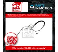 Brake Hose fits PEUGEOT 307 3B, 3E, 3H Rear Left 00 to 12 Hydraulic 4886Z6 Febi