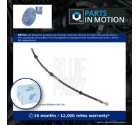 Brake Hose fits PEUGEOT 4007 GP 2.2D Front Left 07 to 13 Hydraulic Blue Print