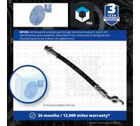 Brake Hose fits TOYOTA AURIS NRE150 1.33 09 to 12 1NR-FE Hydraulic Blue Print
