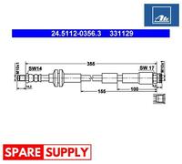 BRAKE HOSE FOR ABARTH CHRYSLER FIAT ATE 24.5112-0356.3