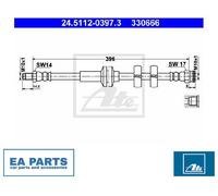 Brake Hose for ALFA ROMEO ATE 24.5112-0397.3