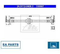 Brake Hose for ALFA ROMEO ATE 24.5112-0408.3