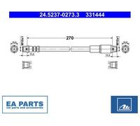 Brake Hose for AUDI 100 C4 A6 ATE 24.5237-0273.3