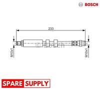 BRAKE HOSE FOR AUDI 100 C4 A6 V8 BOSCH 1 987 476 418