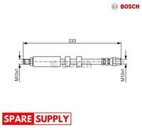 BRAKE HOSE FOR AUDI 100 C4 A6 V8 BOSCH 1 987 476 418