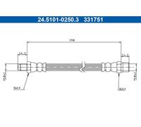 Brake Hose For Audi 80 82-86 90 84-87 COUPE 84-88 QUATTRO 80-91 481611701