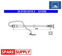 BRAKE HOSE FOR AUDI A4 A5 ATE 24.5152-0316.3