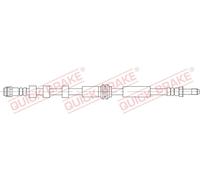 BRAKE HOSE FOR AUDI A4 ALLROAD QUICK BRAKE 32.822