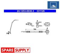 BRAKE HOSE FOR AUDI A6 ATE 24.1253-0030.3 NEW