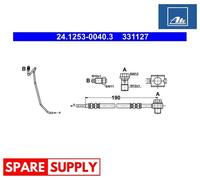 BRAKE HOSE FOR AUDI A6 ATE 24.1253-0040.3 NEW