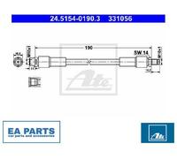 Brake Hose for AUDI A8 ATE 24.5154-0190.3