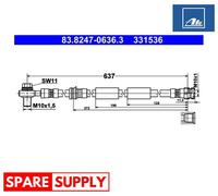 BRAKE HOSE FOR AUDI CUPRA SEAT ATE 83.8247-0636.3