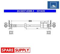 BRAKE HOSE FOR AUDI SEAT ATE 24.5237-0308.3