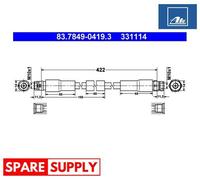 BRAKE HOSE FOR AUDI VW ATE 83.7849-0419.3