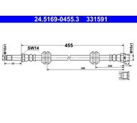 Brake Hose For BMW 1 2 X1 X2 Mini MINI 13-23 34306798466