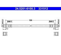 Brake Hose For BMW 5 95-03 7 94-01 8 90-99 34321162616