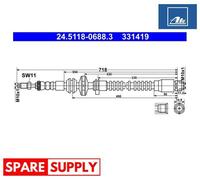 BRAKE HOSE FOR BMW ATE 24.5118-0688.3